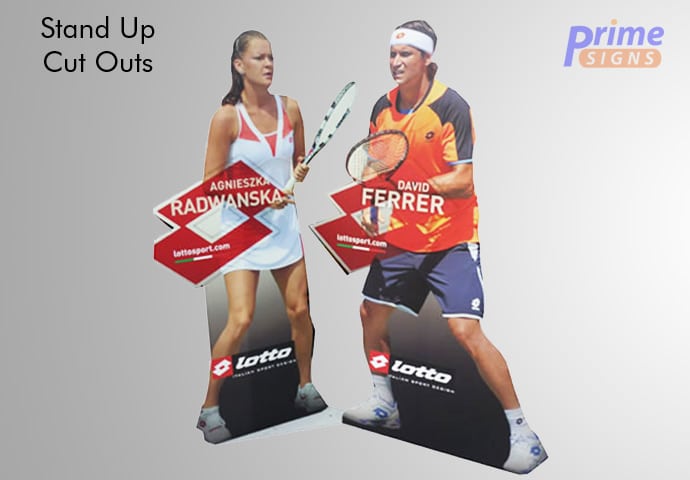 Tennis Players Coreflute Cutouts